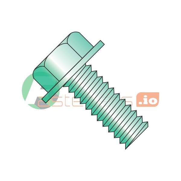 Newport Fasteners #8-32 x 1/4 in Slotted Hex Machine Screw, Zinc Plated Steel, 10000 PK 127566 - main